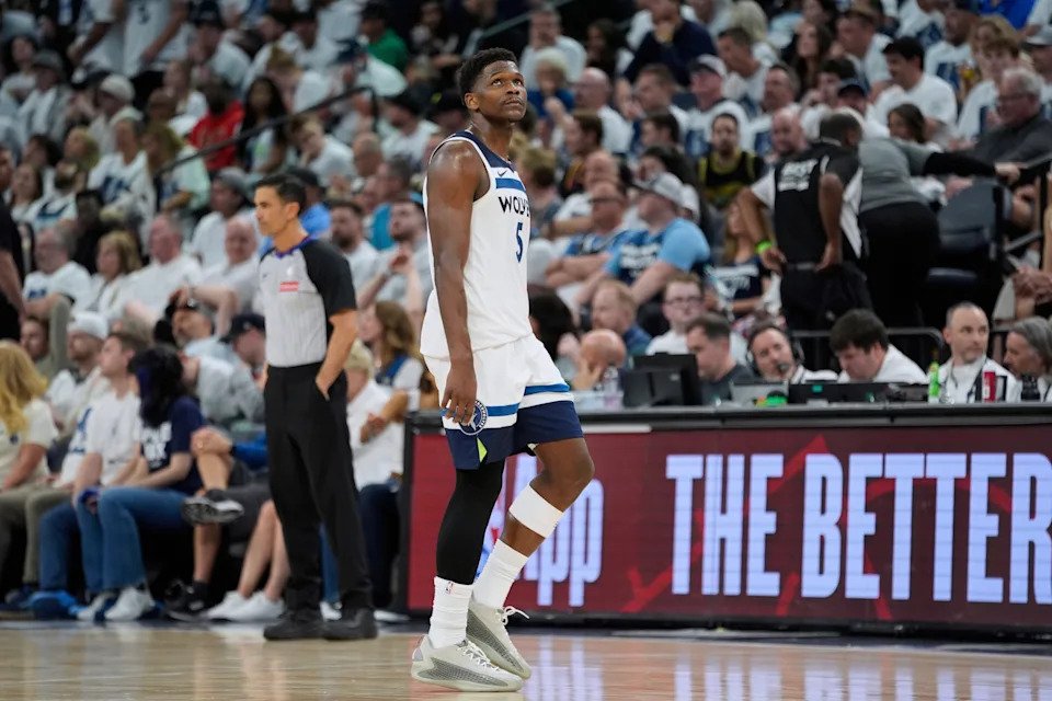How will Anthony Edwards and the Timberwolves respond after losing Game 1 at home? (Abbie Parr/AP Photo)