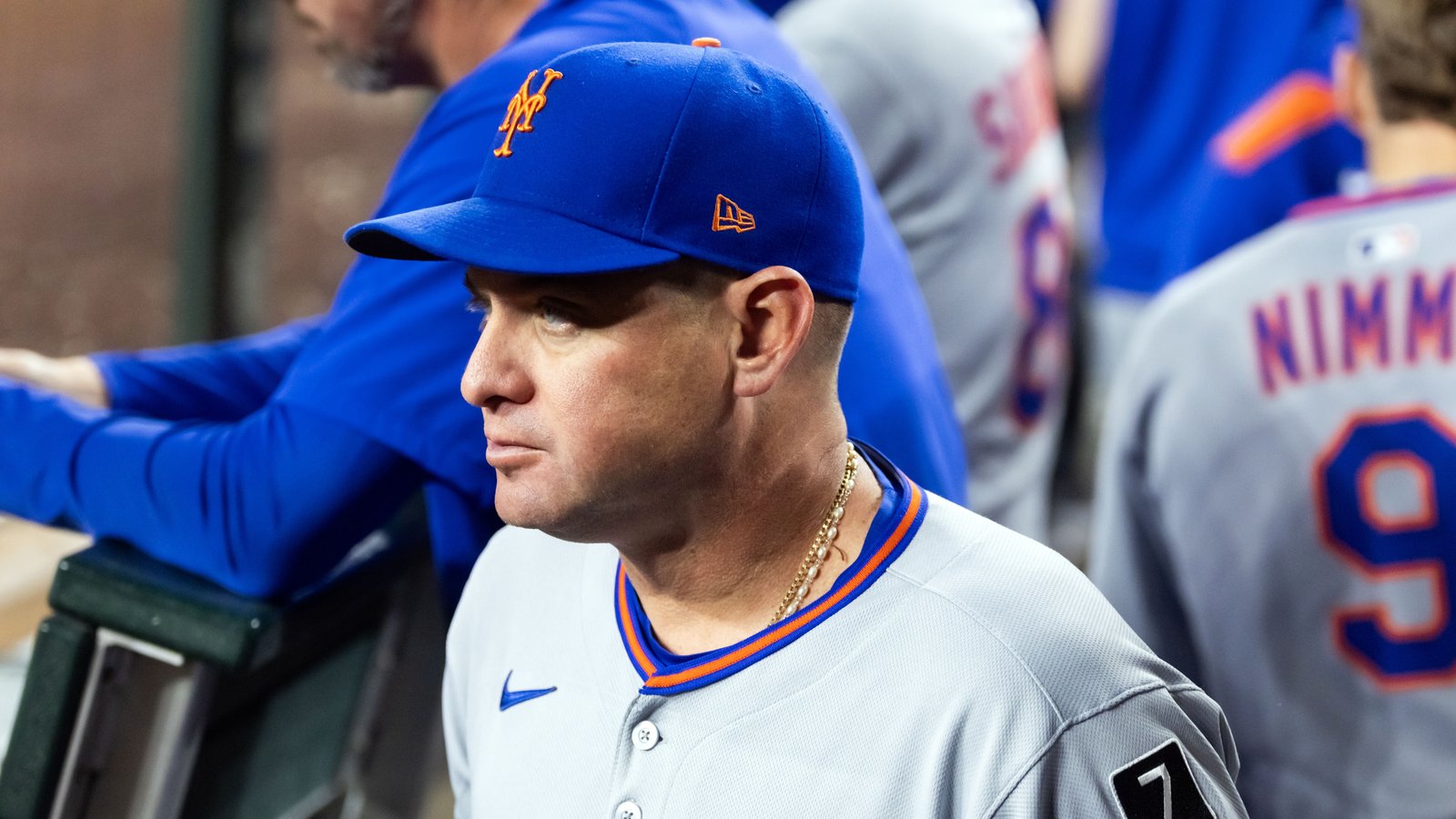  New York Mets manager Carlos Mendoza against the Arizona Diamondbacks at Chase Field. 