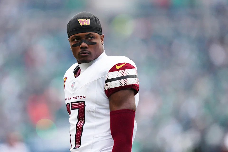 Washington Commanders wide receiver Terry McLaurin is looking for a raise after a big season. (AP Photo/Derik Hamilton, File)