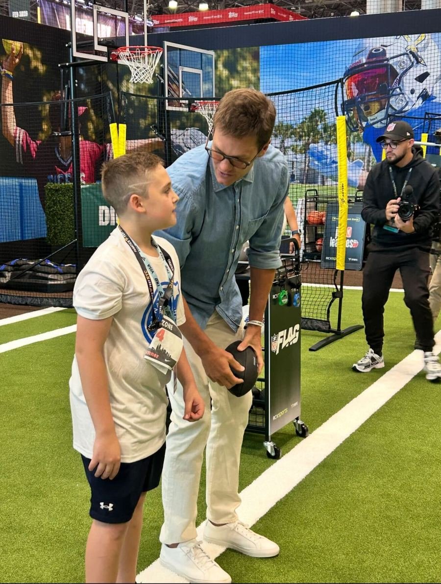 Tanner Dikan and Tom Brady