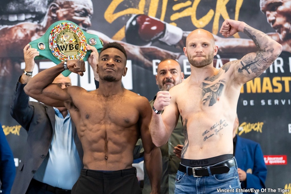 Image: Christian Mbilli 167.7 vs. Maciej Sulecki 167.7 - Weigh-in Results for Friday