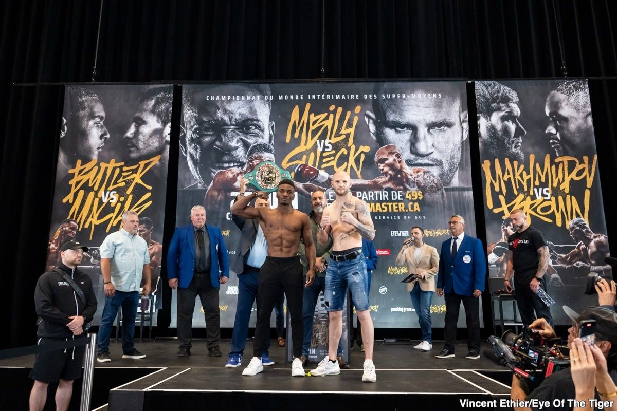 Image: Christian Mbilli 167.7 vs. Maciej Sulecki 167.7 - Weigh-in Results for Friday