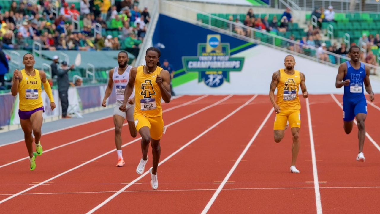 Former HBCU & Olympic champion sprinter returns to track after 3-year ban 2 Ross Steward NCAT 1