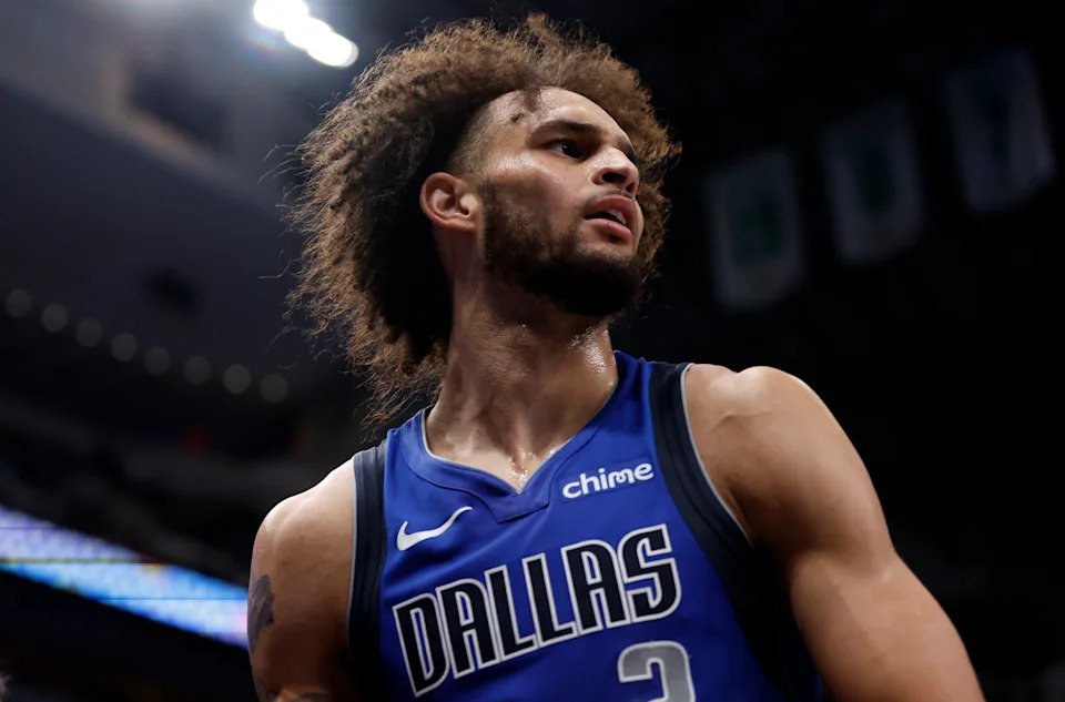 Dereck Lively had surgery to repair bone spurs in his right foot. (Ron Jenkins/Getty Images)