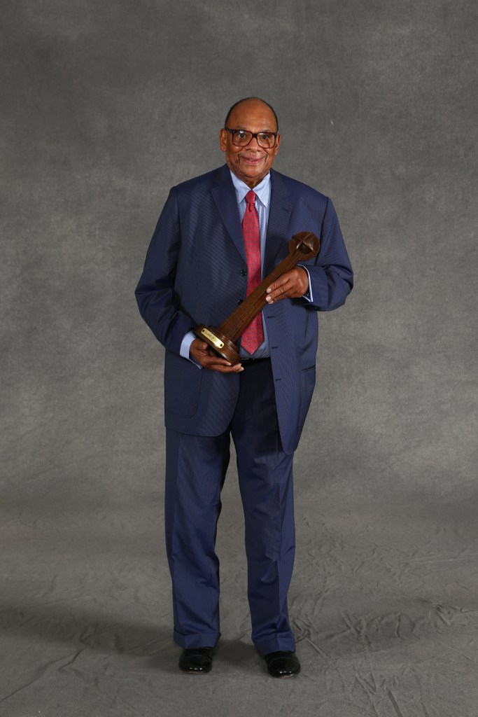 George Raveling poses for a portrait at the Naismith Basketball Hall of Fame